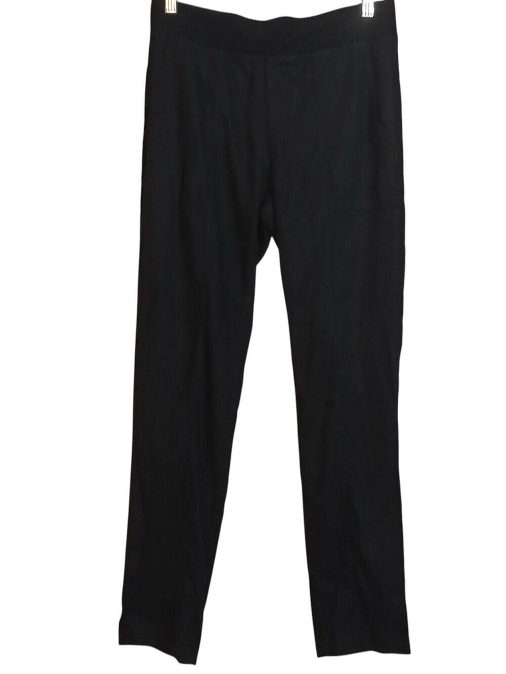 XCVI Black Pull On Straight Ankle Lyocell Pants Neutral Minimalist Size XS